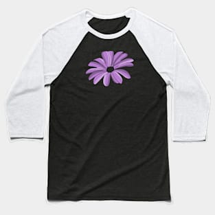 Purple Flower Baseball T-Shirt